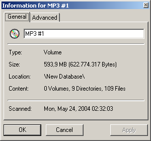 Item Information Dialog